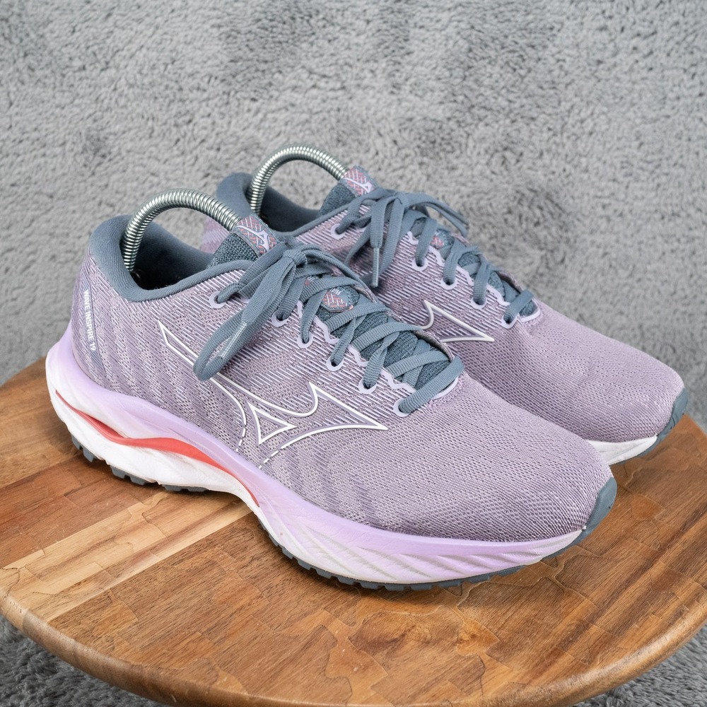 MIZUNO Wave Inspire 19 Trainers Size 10 Lavender Womens Comfort Running NICE